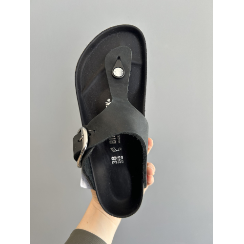 BIRKENSTOCK GIZEH BIG BUCKLE BLACK 1023334